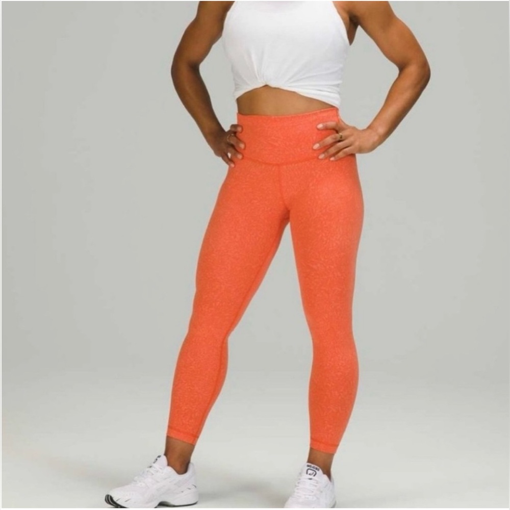 Lululemon Athletica Bright Orange Leggings